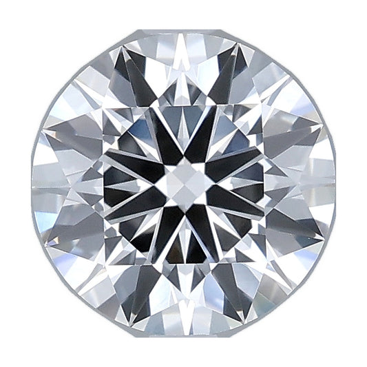 1.77 ct round lab-grown diamond, D color, VVS2 clarity, IGI certified, still from its 360° video