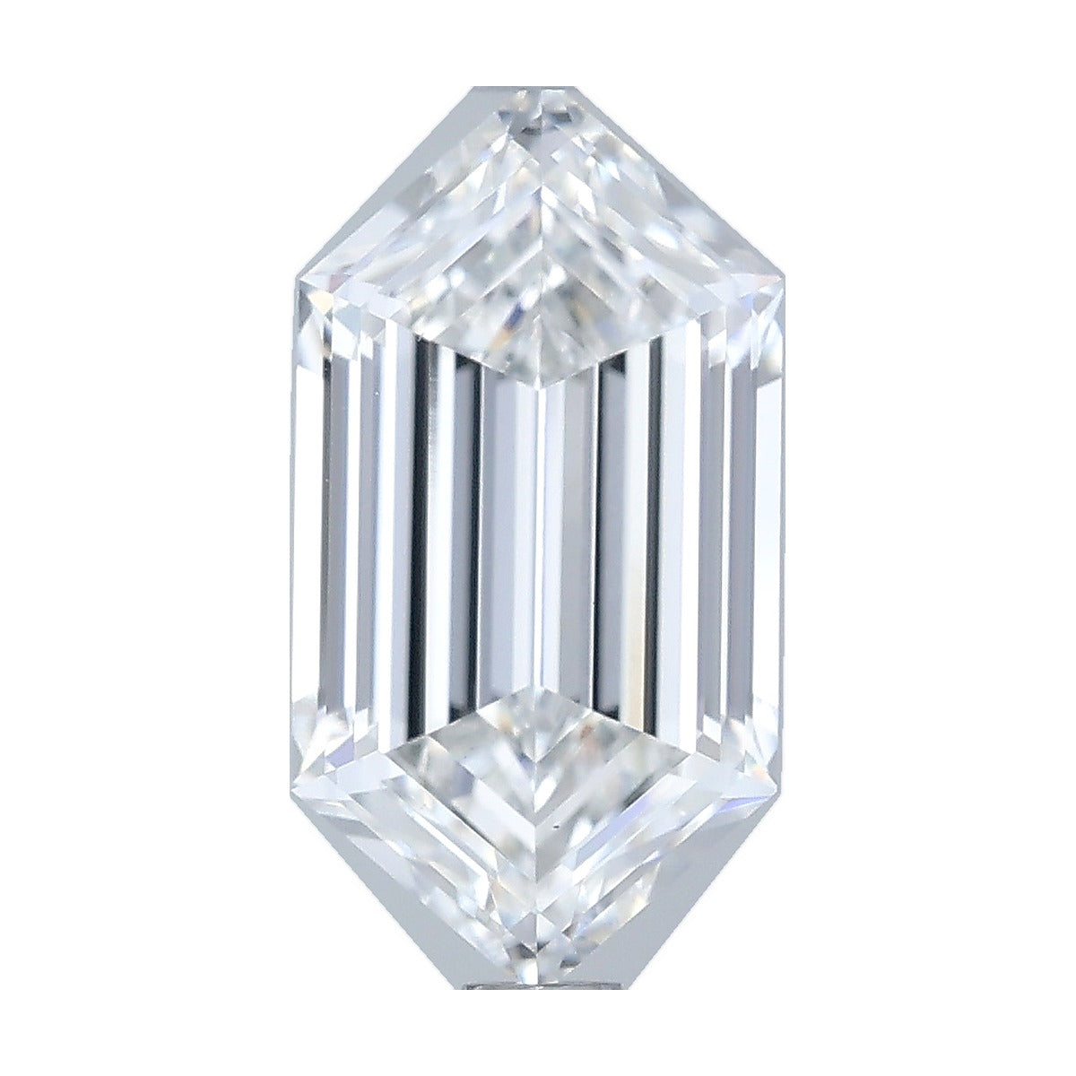 1.79 ct elongated hexagon lab-grown diamond, E color, VS1 clarity, IGI certified, still from its 360° video