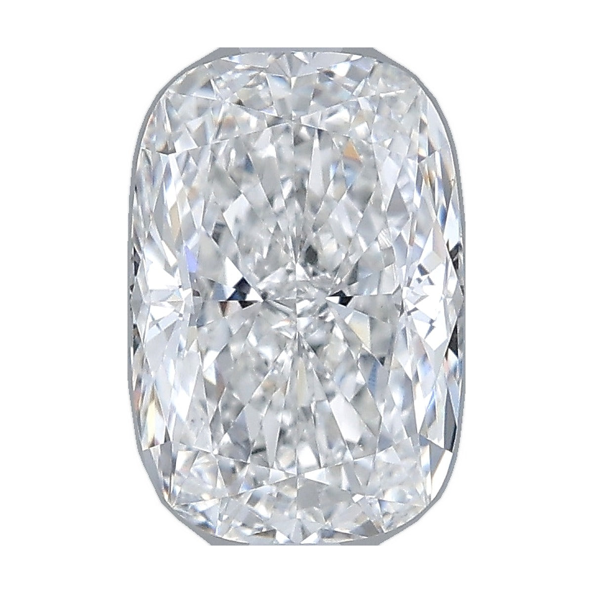 1.81 ct elongated cushion lab-grown diamond, E color, VVS2 clarity, IGI certified, still from its 360° video