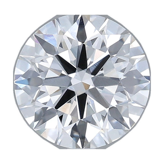 1.84 ct round lab-grown diamond, E color, VS1 clarity, IGI certified, still from its 360° video