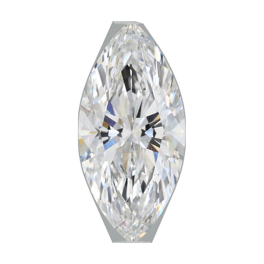 1.85 ct marquise lab-grown diamond, E color, VS1 clarity, IGI certified, still from its 360° video