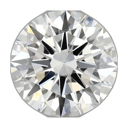 1.85 ct round lab-grown diamond, D color, VVS2 clarity, IGI certified, still from its 360° video