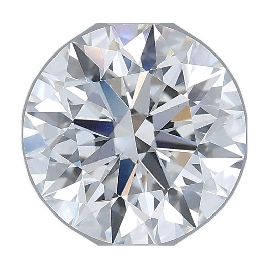 1.85 ct round lab-grown diamond, E color, VS1 clarity, IGI certified, still from its 360° video