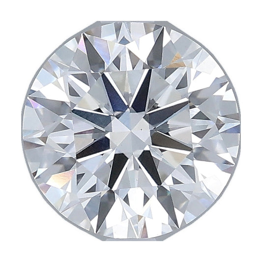 1.85 ct round lab-grown diamond, F color, VS1 clarity, IGI certified, still from its 360° video