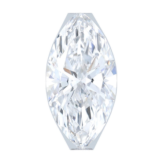 1.86 ct marquise lab-grown diamond, D color, VVS2 clarity, IGI certified, still from its 360° video
