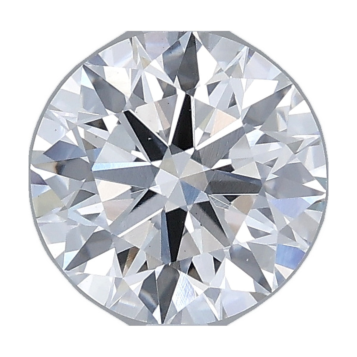 1.86 ct round lab-grown diamond, D color, VS1 clarity, IGI certified, still from its 360° video