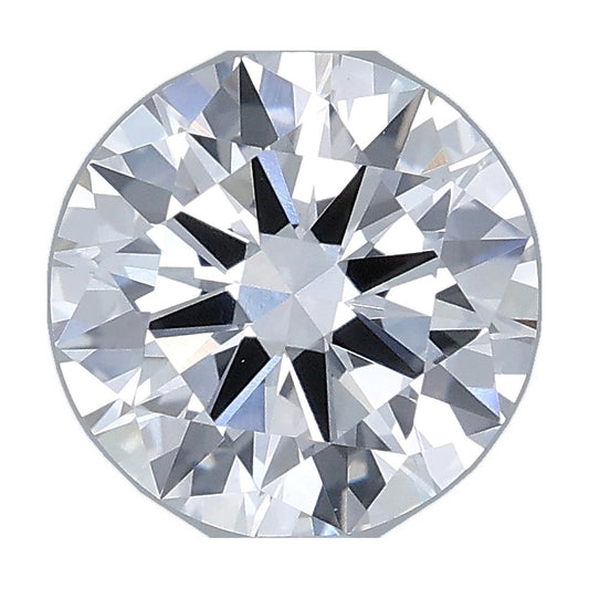 1.87 ct round lab-grown diamond, D color, VVS2 clarity, IGI certified, still from its 360° video