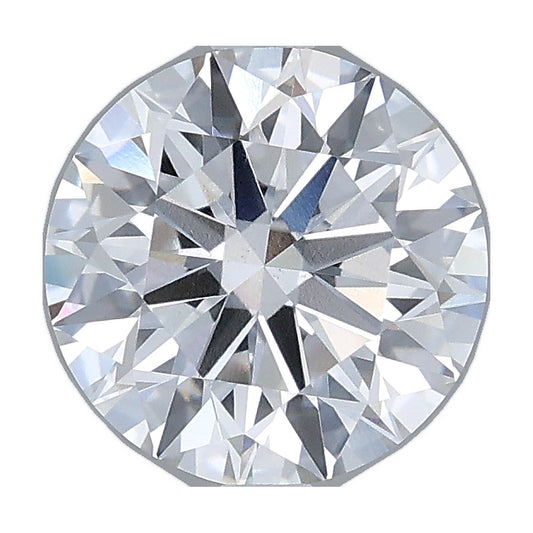 1.87 ct round lab-grown diamond, E color, VS1 clarity, IGI certified, still from its 360° video