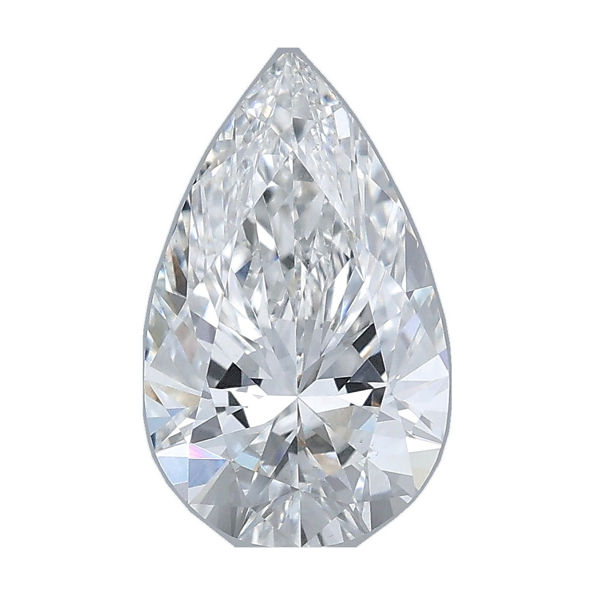 1.88 ct pear lab-grown diamond, F color, VVS2 clarity, IGI certified, still from its 360° video