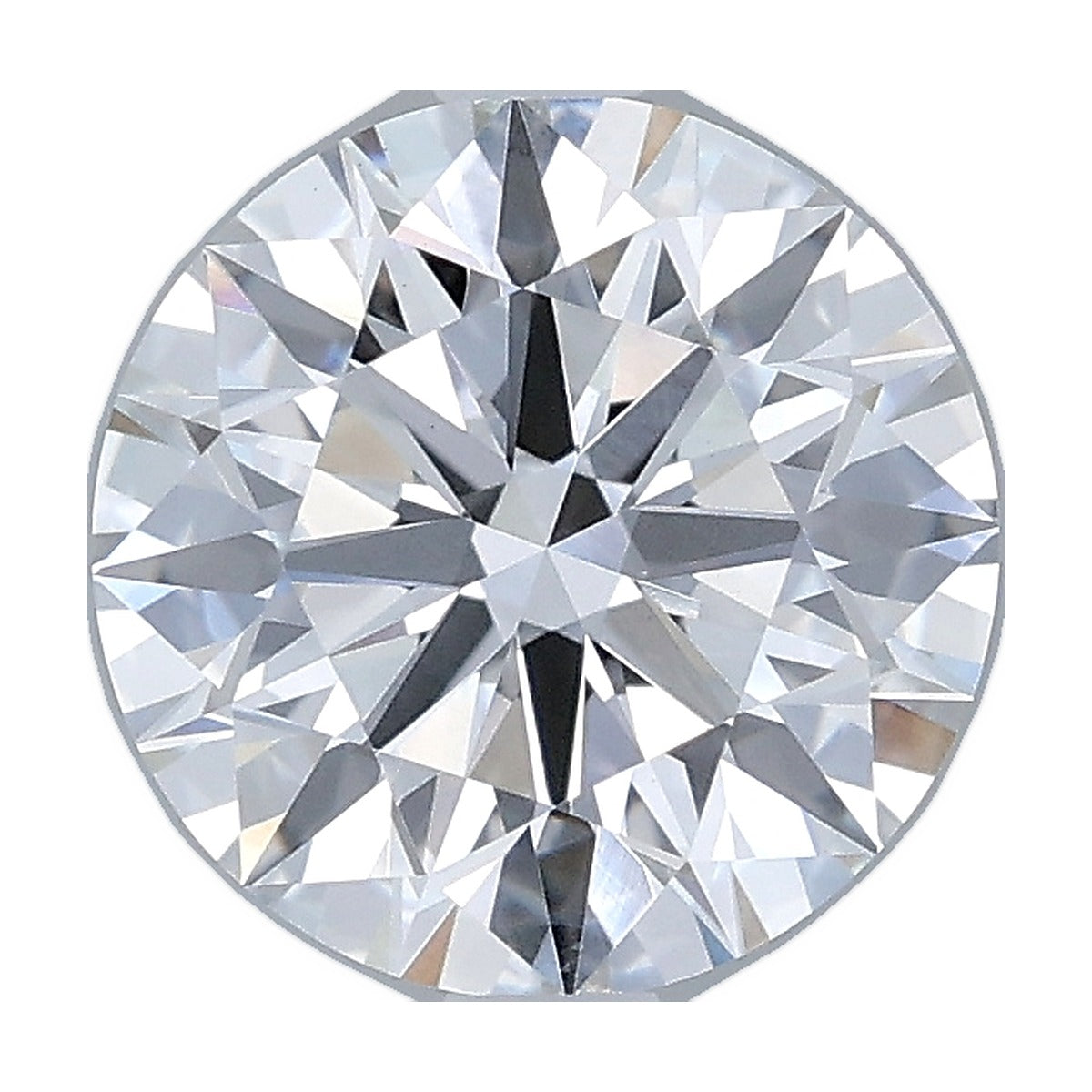 1.90 ct round lab-grown diamond, D color, VVS2 clarity, IGI certified, still from its 360° video