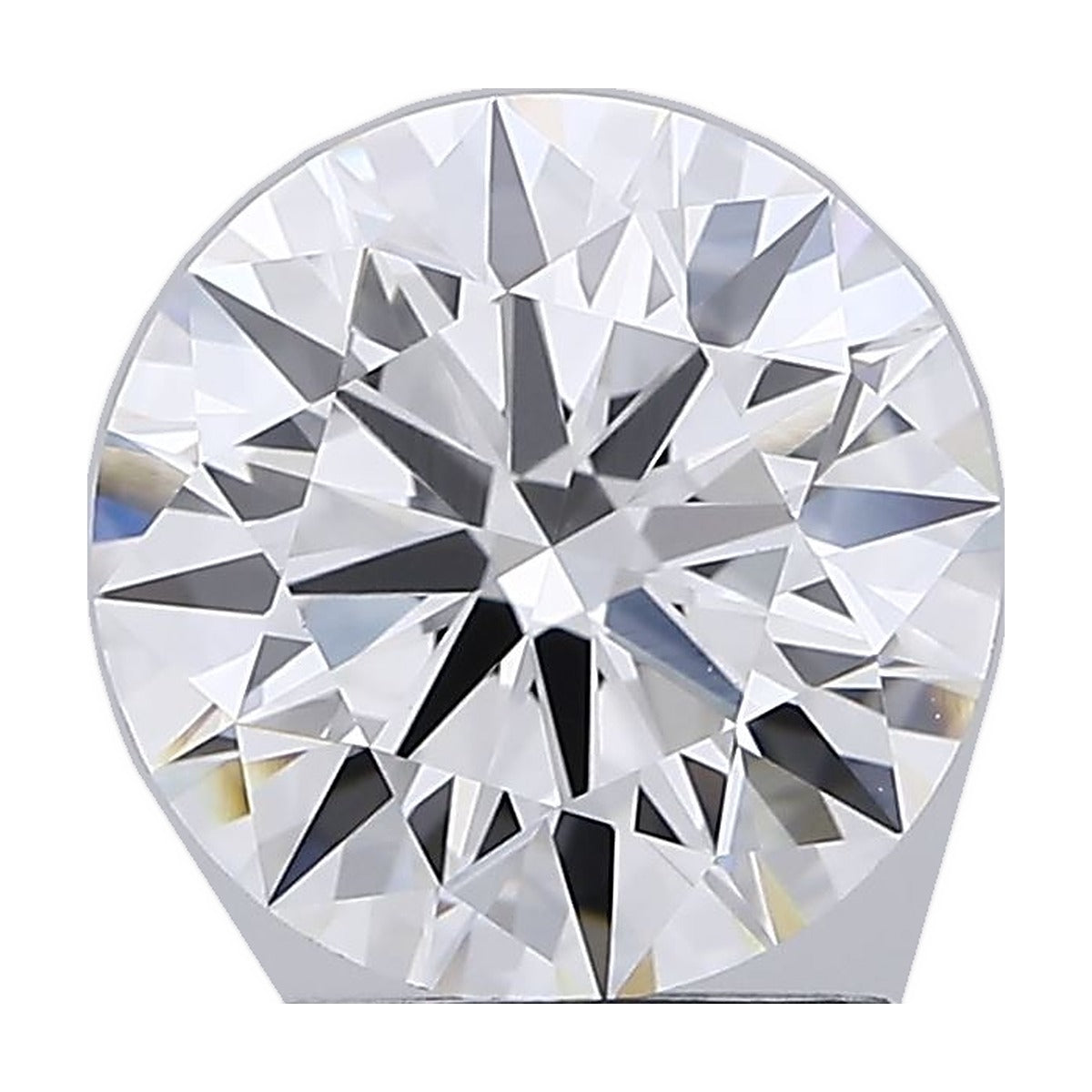 1.95 ct round lab-grown diamond, F color, VVS1 clarity, IGI certified, still from its 360° video
