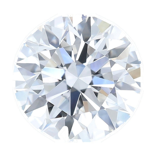 1.96 ct round lab-grown diamond, E color, VVS1 clarity, IGI certified, still from its 360° video