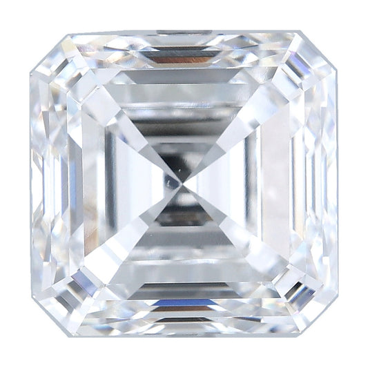 10.03 ct asscher lab-grown diamond, F color, VS1 clarity, GIA certified, still from its 360° video