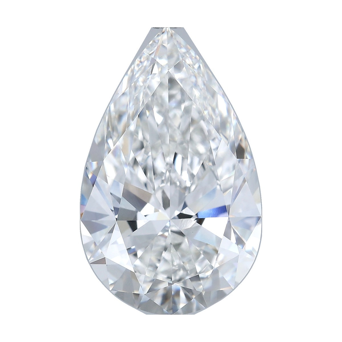 10.05 ct pear lab-grown diamond, F color, VVS2 clarity, IGI certified, still from its 360° video