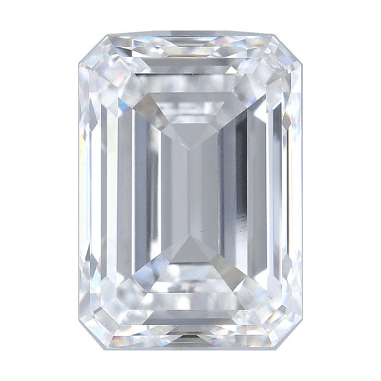 10.06 ct emerald lab-grown diamond, D color, VS1 clarity, IGI certified, still from its 360° video