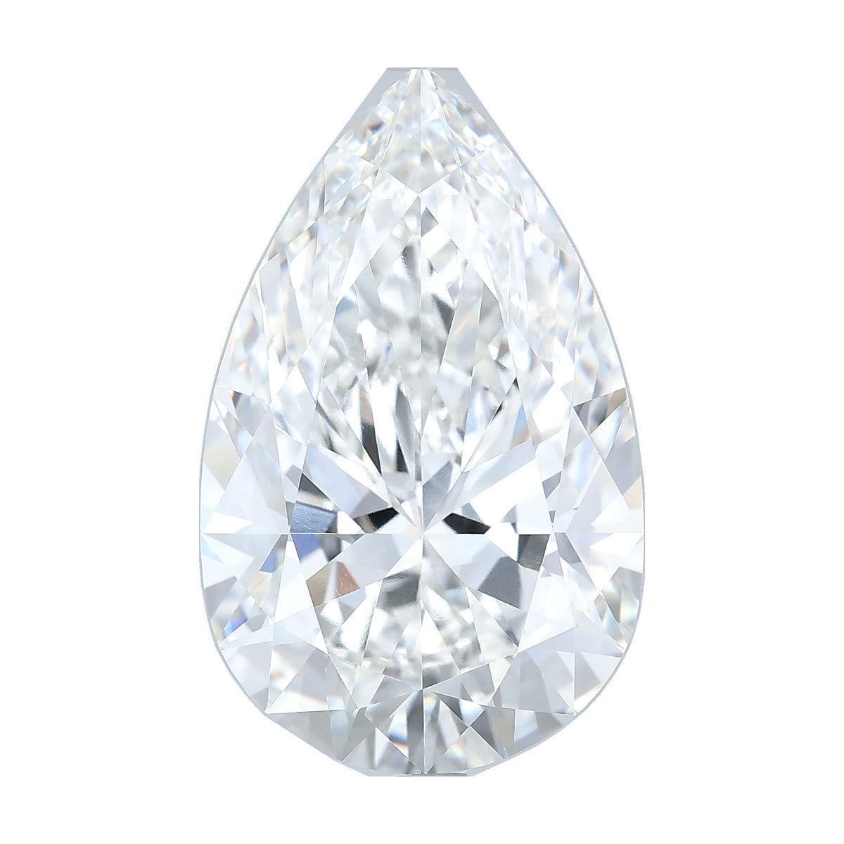 10.07 ct pear lab-grown diamond, F color, VVS1 clarity, IGI certified, still from its 360° video