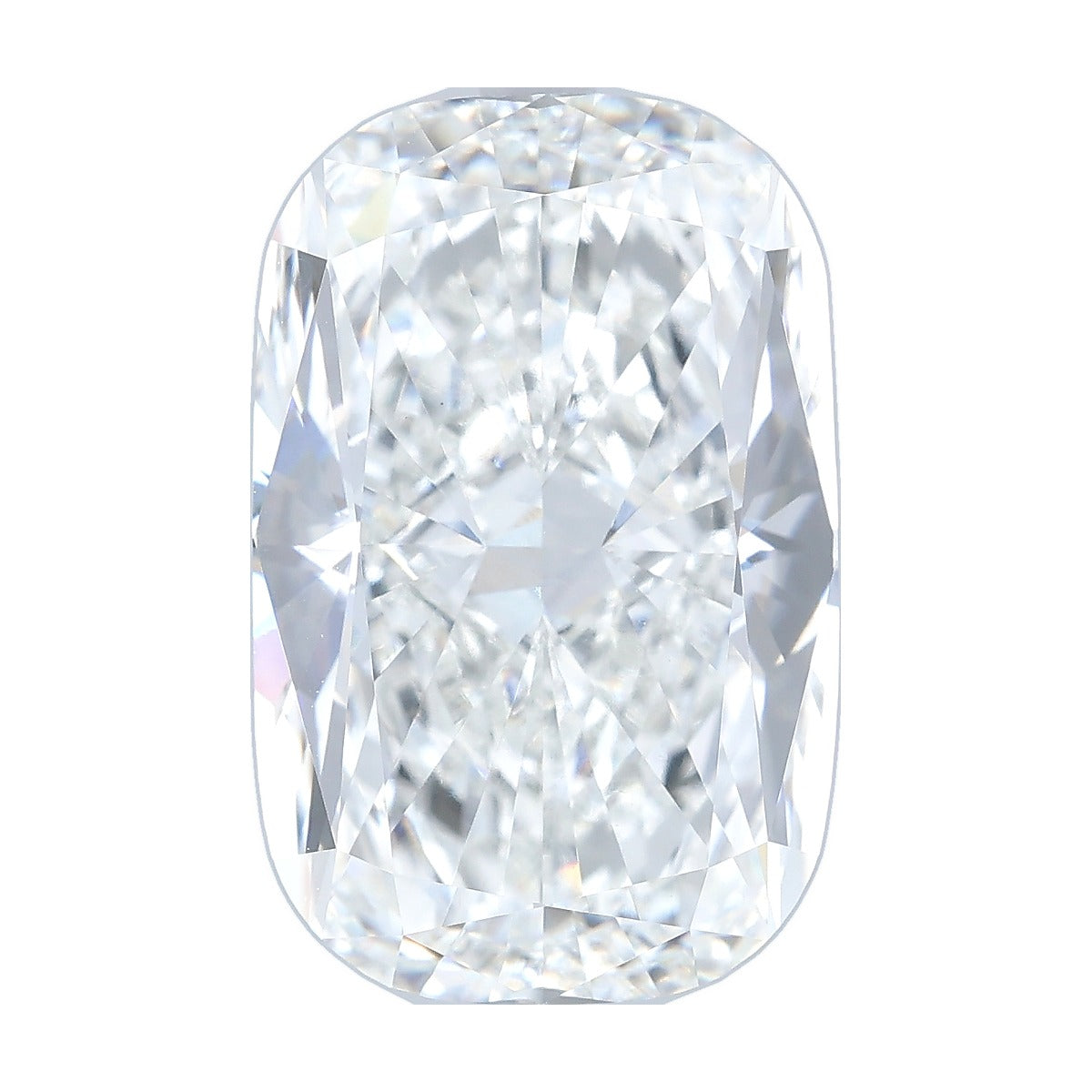 10.08 ct elongated cushion lab-grown diamond, F color, VVS2 clarity, IGI certified, still from its 360° video