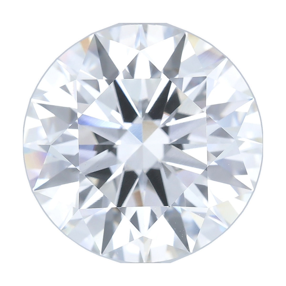 10.10 ct round lab-grown diamond, F color, VS1 clarity, IGI certified, still from its 360° video