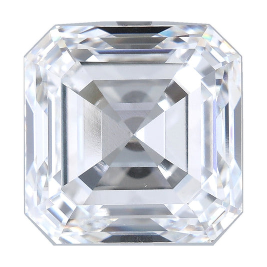 11.45 ct asscher lab-grown diamond, D color, VVS2 clarity, IGI certified, still from its 360° video