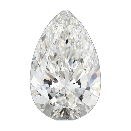 11.59 ct pear lab-grown diamond, E color, VVS2 clarity, IGI certified, still from its 360° video