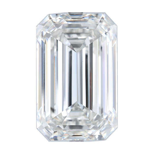 15.06 ct emerald lab-grown diamond, F color, VS1 clarity, IGI certified, still from its 360° video