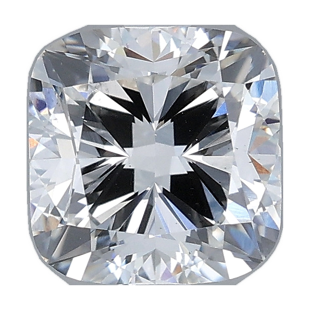 2.00 ct cushion lab-grown diamond, F color, VS1 clarity, IGI certified, still from its 360° video