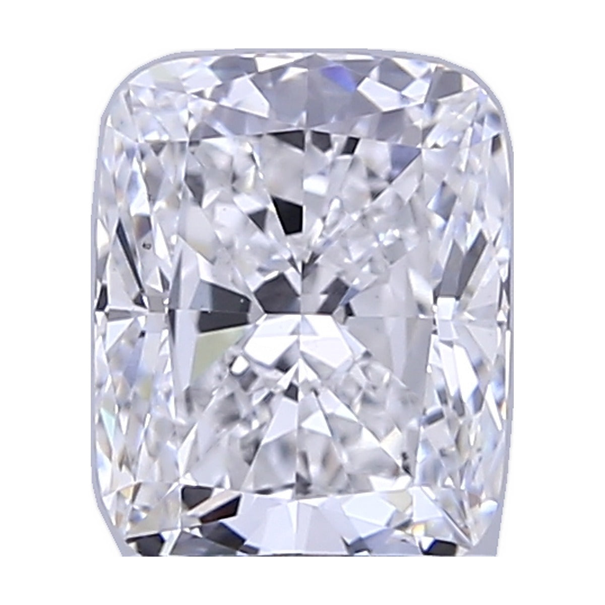 2.00 ct elongated cushion lab-grown diamond, D color, VS1 clarity, IGI certified, still from its 360° video
