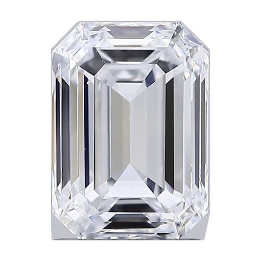 2.00 ct emerald lab-grown diamond, D color, VS2 clarity, IGI certified, still from its 360° video