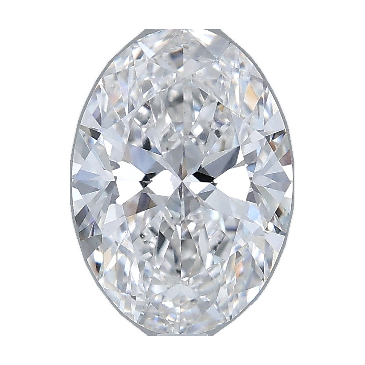 2.00 ct oval lab-grown diamond, F color, VS1 clarity, IGI certified, still from its 360° video