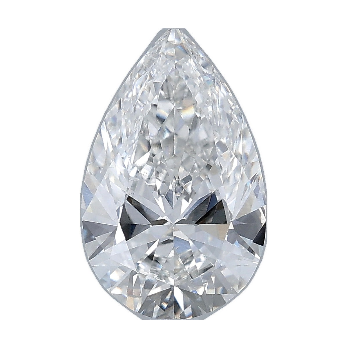 2.00 ct pear lab-grown diamond, F color, VS1 clarity, IGI certified, still from its 360° video