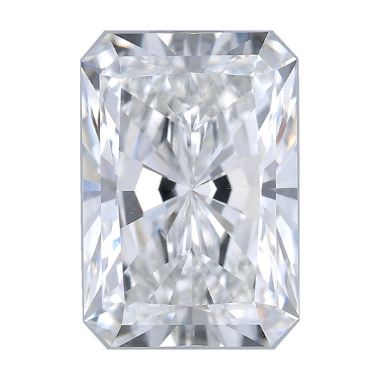 2.00 ct radiant lab-grown diamond, E color, IF clarity, IGI certified, still from its 360° video