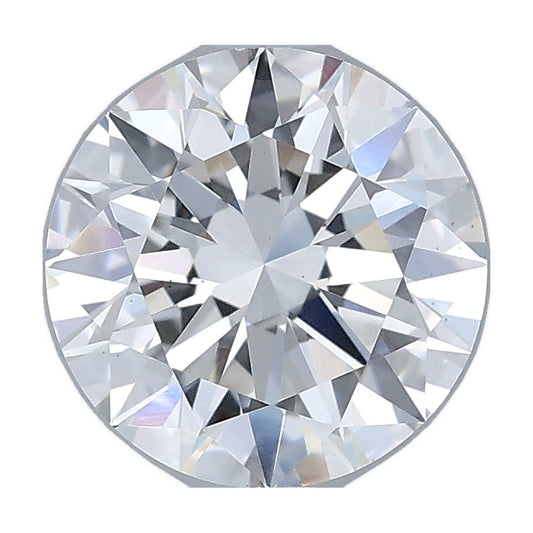 2.00 ct round lab-grown diamond, E color, VS1 clarity, IGI certified, still from its 360° video