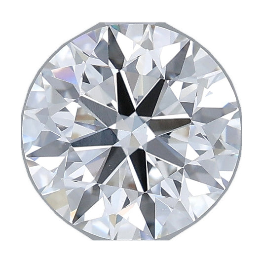 2.00 ct round lab-grown diamond, E color, VS1 clarity, IGI certified, still from its 360° video