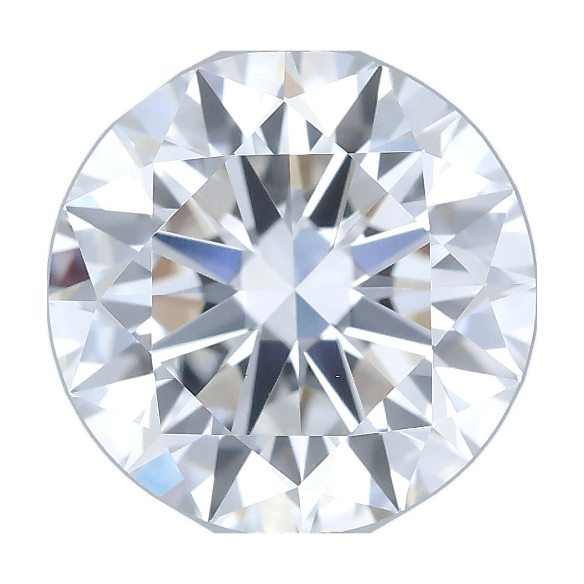2.00 ct round lab-grown diamond, E color, VVS2 clarity, IGI certified, still from its 360° video