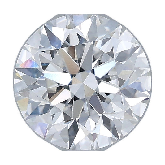 2.00 ct round lab-grown diamond, E color, VVS2 clarity, IGI certified, still from its 360° video
