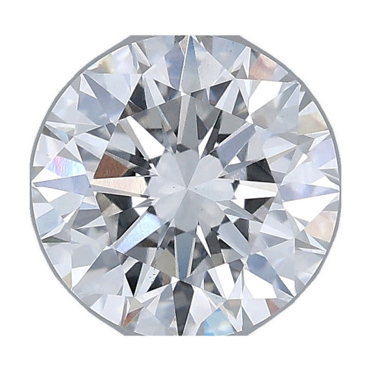 2.00 ct round lab-grown diamond, F color, VS1 clarity, IGI certified, still from its 360° video