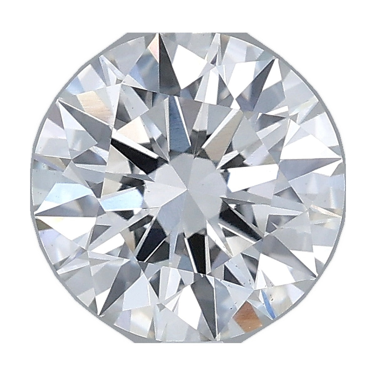 2.00 ct round lab-grown diamond, F color, VS1 clarity, IGI certified, still from its 360° video