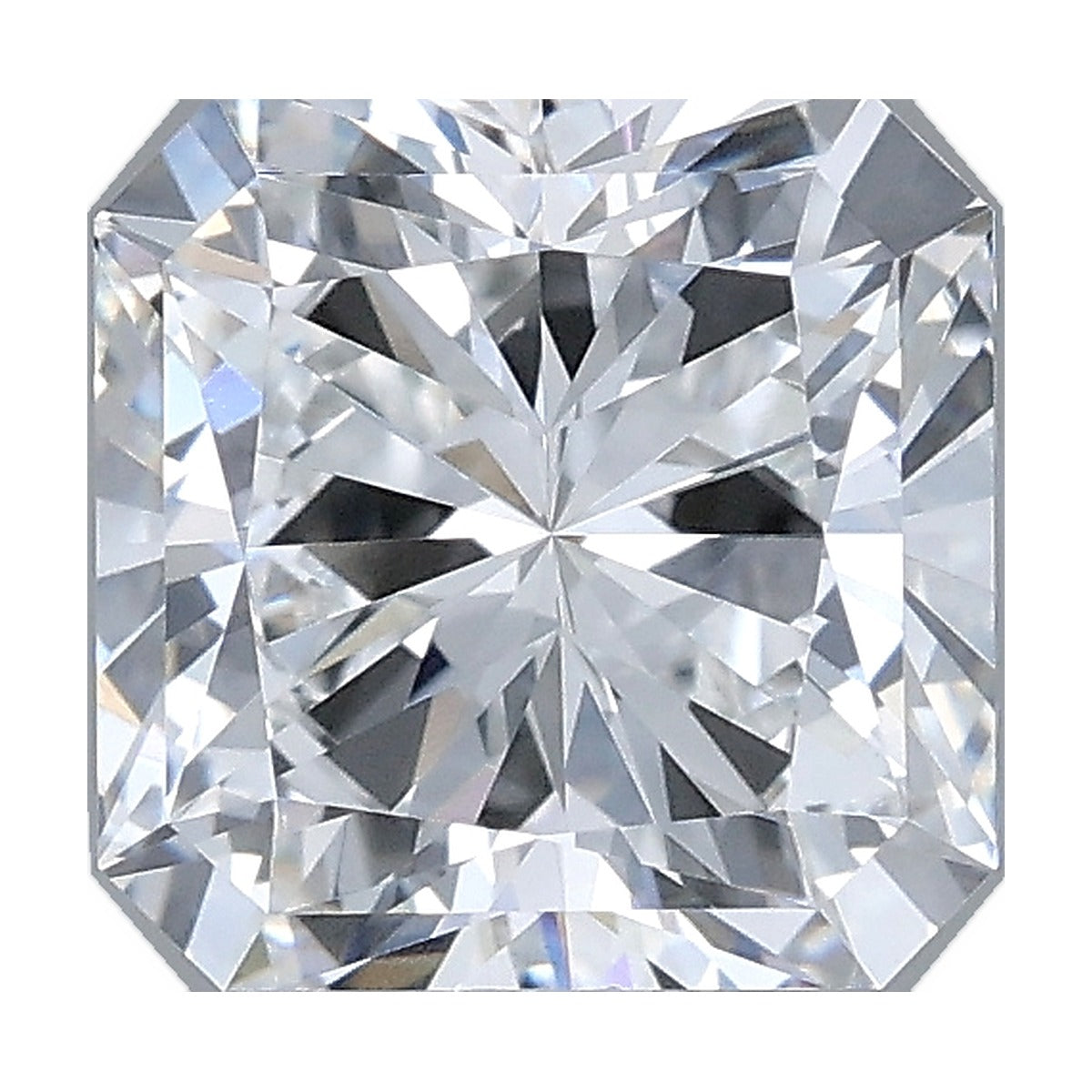 2.00 ct square radiant lab-grown diamond, D color, VVS2 clarity, IGI certified, still from its 360° video