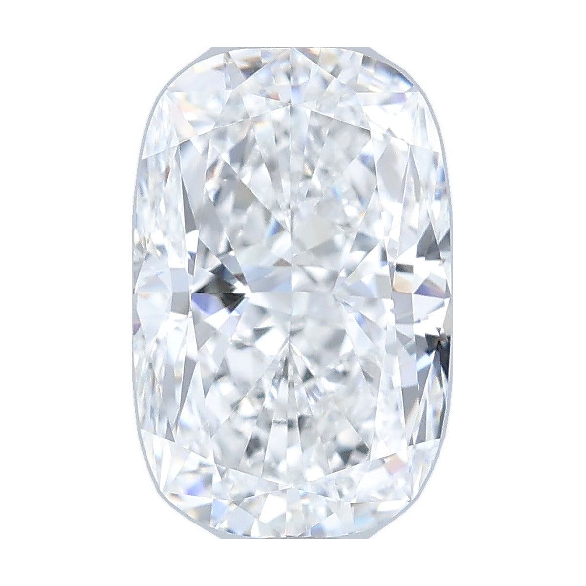 2.01 ct elongated cushion lab-grown diamond, E color, VVS2 clarity, IGI certified, still from its 360° video