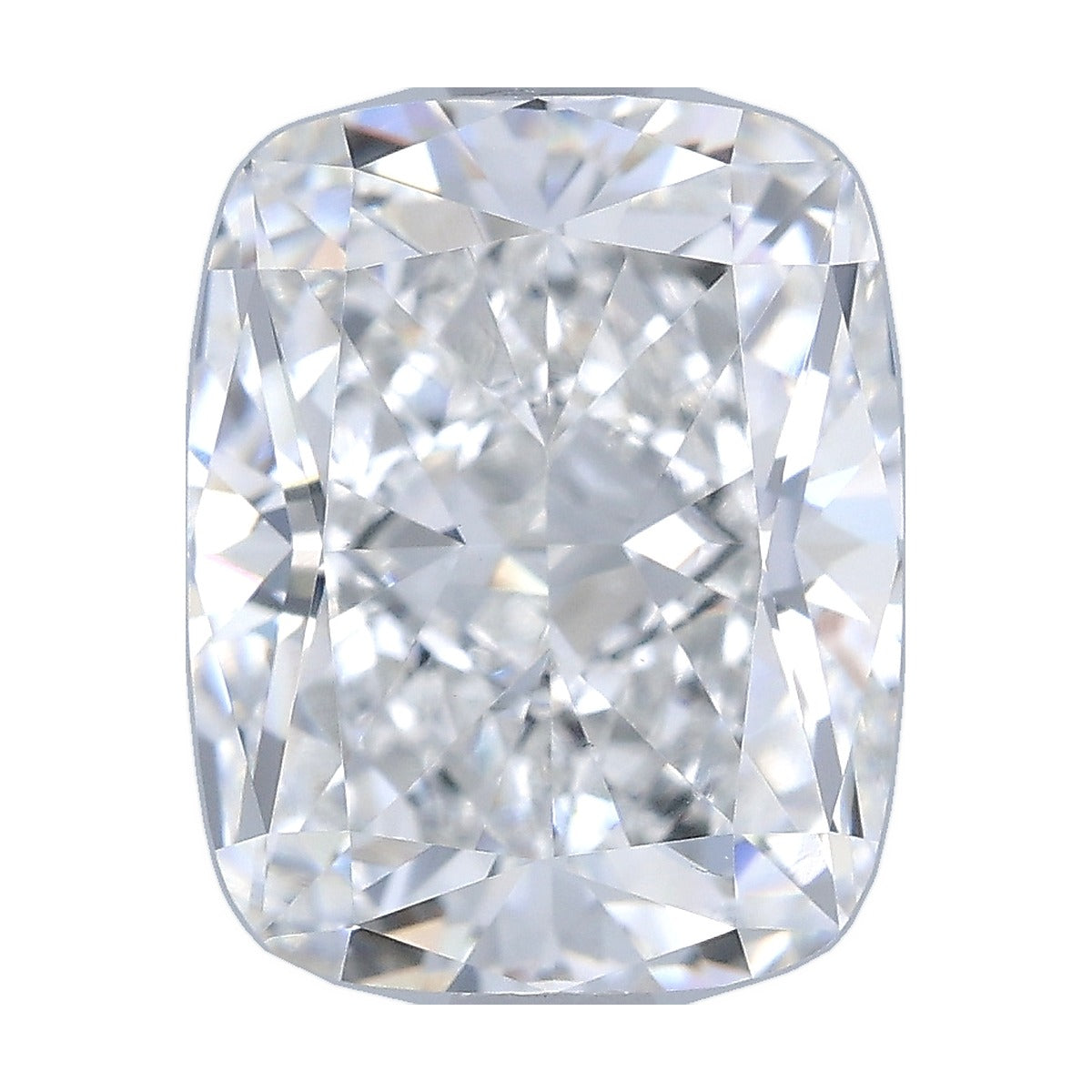2.01 ct elongated cushion lab-grown diamond, F color, VS1 clarity, GIA certified, still from its 360° video