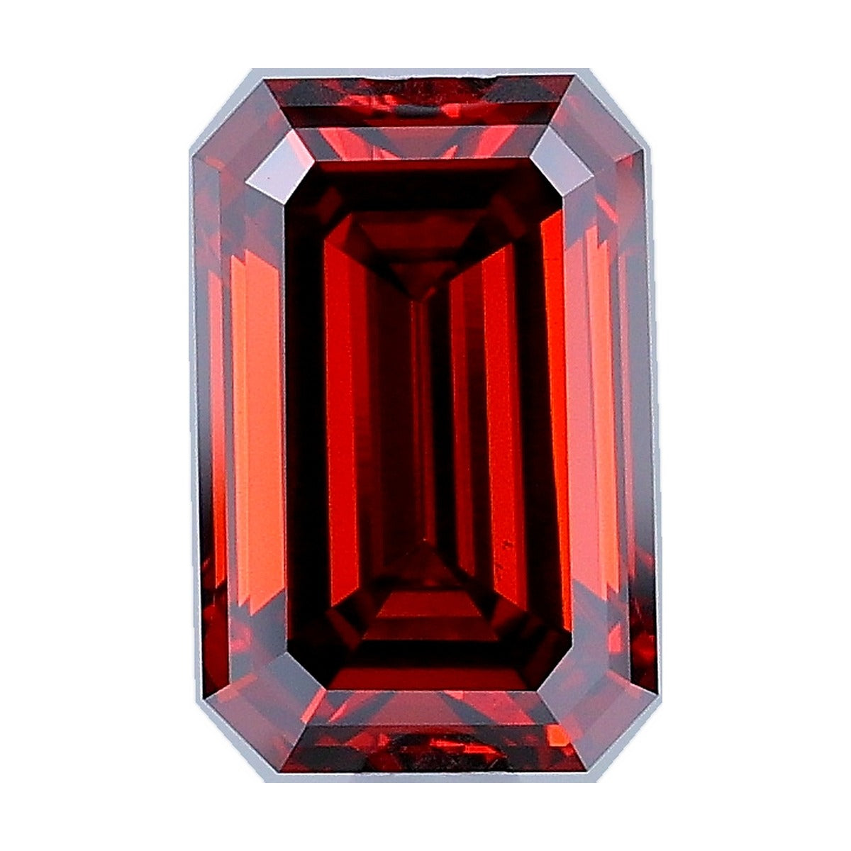 2.01 ct emerald lab-grown diamond, fancy brownish orange, VS1 clarity, IGI certified, still from its 360° video