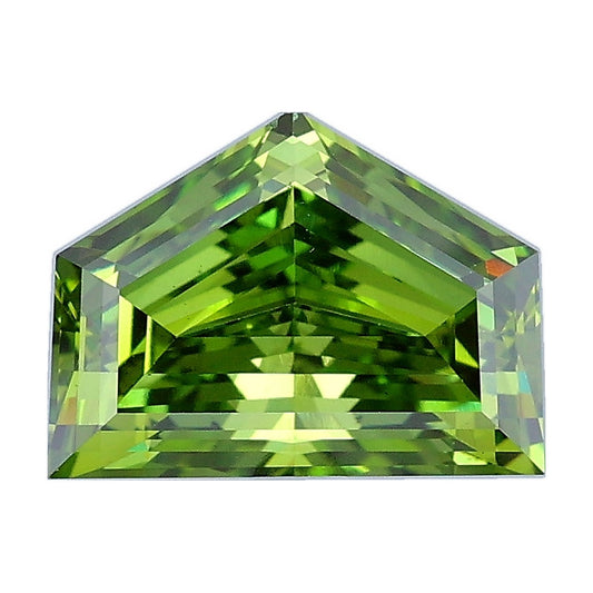 2.01 ct cadillac lab-grown diamond, fancy vivid green, VS2 clarity, IGI certified, still from its 360° video