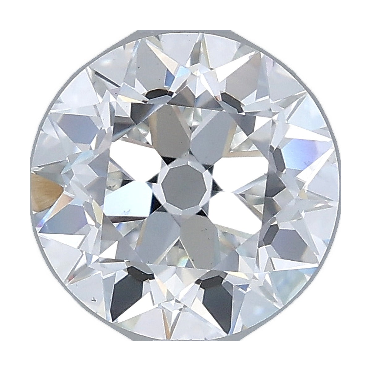 2.01 ct old european round lab-grown diamond, F color, VS1 clarity, IGI certified, still from its 360° video