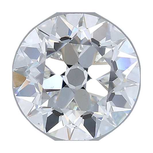 2.01 ct old european round lab-grown diamond, F color, VS1 clarity, IGI certified, still from its 360° video