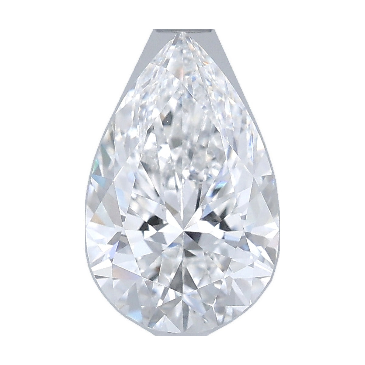 2.01 ct pear lab-grown diamond, E color, VVS1 clarity, IGI certified, still from its 360° video