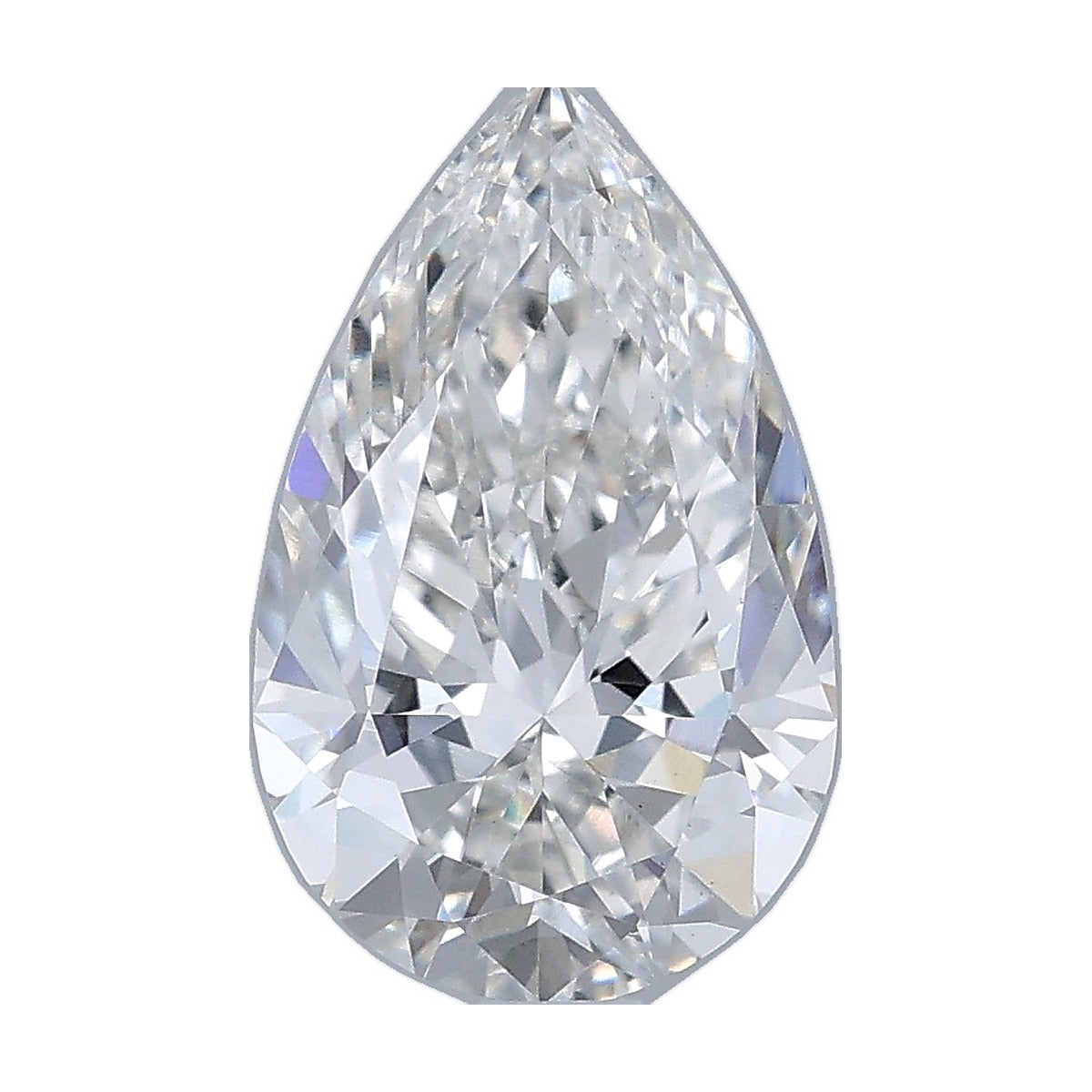 2.01 ct pear lab-grown diamond, F color, VS1 clarity, IGI certified, still from its 360° video