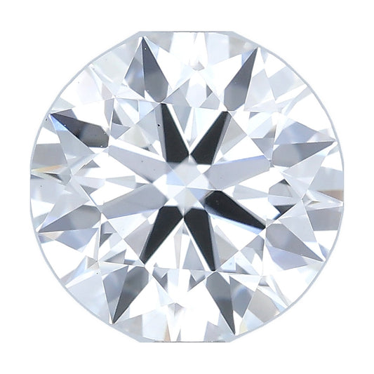 2.01 ct round lab-grown diamond, D color, VS1 clarity, IGI certified, still from its 360° video