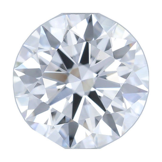 2.01 ct round lab-grown diamond, D color, VVS2 clarity, IGI certified, still from its 360° video