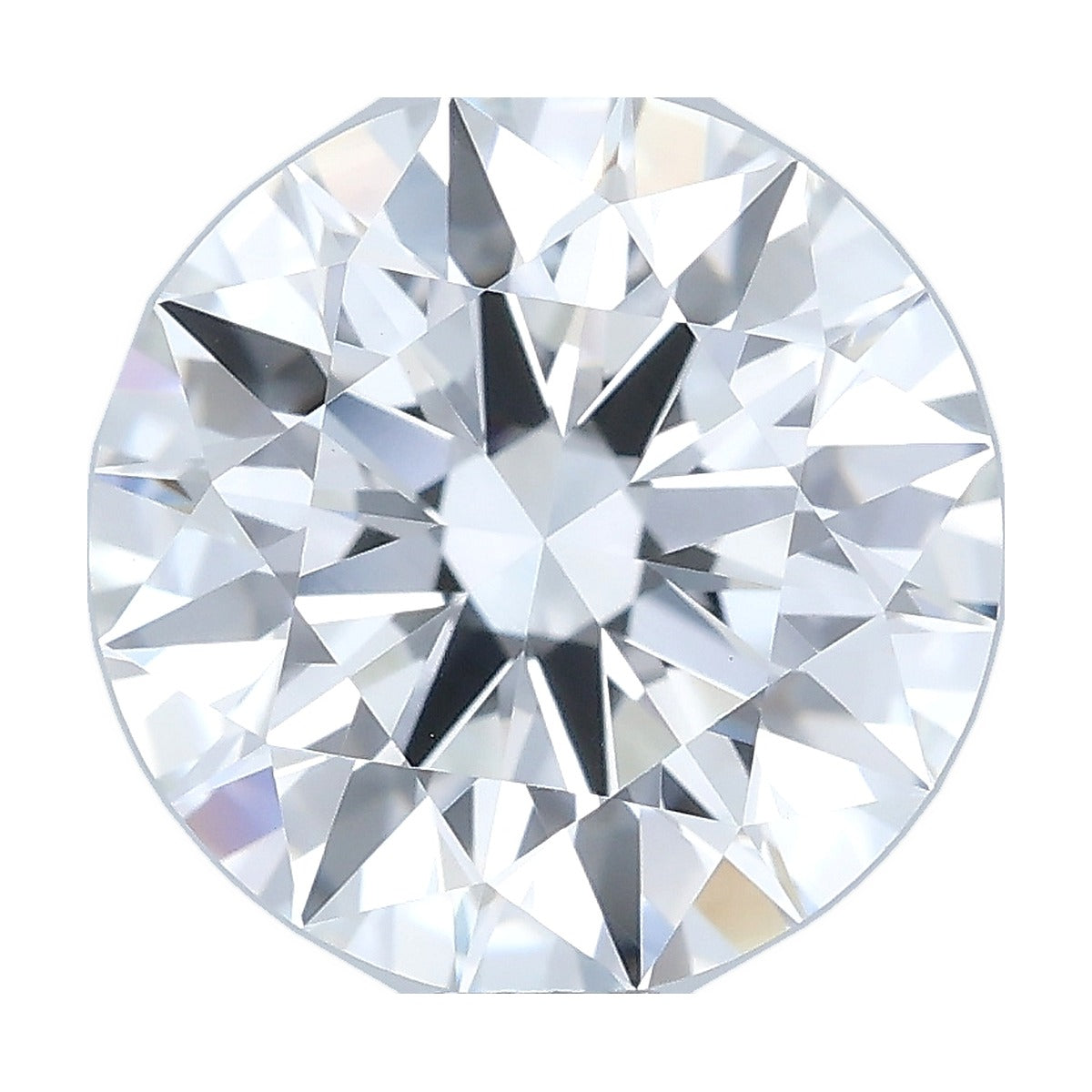 2.01 ct round lab-grown diamond, D color, VVS2 clarity, IGI certified, still from its 360° video