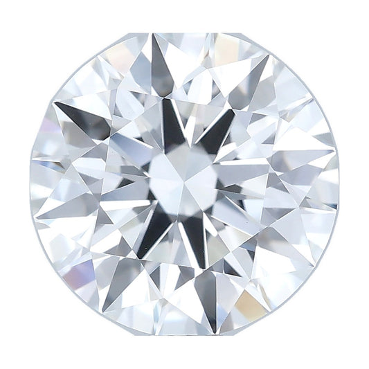 2.01 ct round lab-grown diamond, D color, VVS2 clarity, IGI certified, still from its 360° video